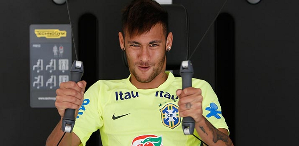 Futbalova hviezda Neymar a Technogym
