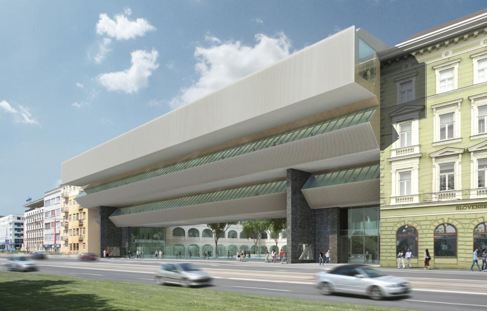 vizualizacia rekonstrukcie slovenskej narodnej galerie