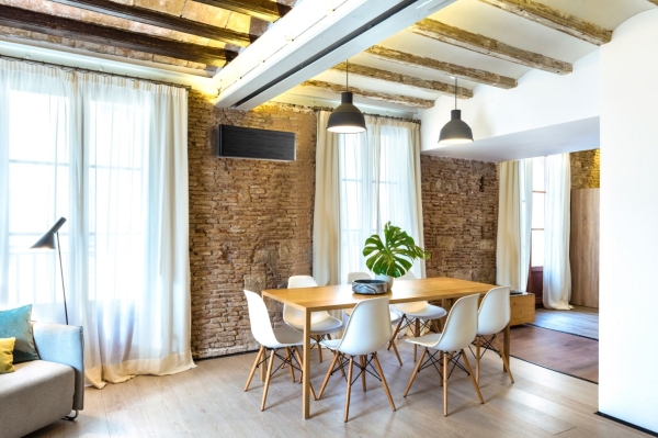 daikin stylish murovaná omietka v interieri stavebnictvo a byvanie