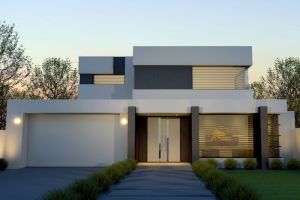 Enterprise Constructions Contemporary House Flat Roof angular line 1024x724perex