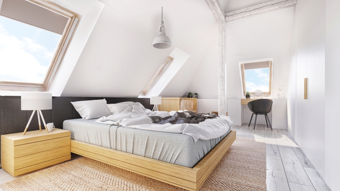 velux podkrovie spalna po renovacii a rekonstrukcii stavebnictvo byvanie