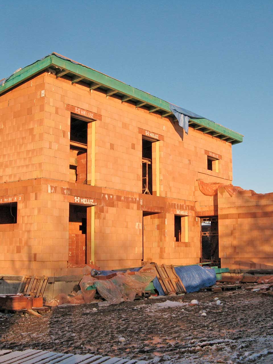 HELUZ RD Myslkovice průběh stavby 53