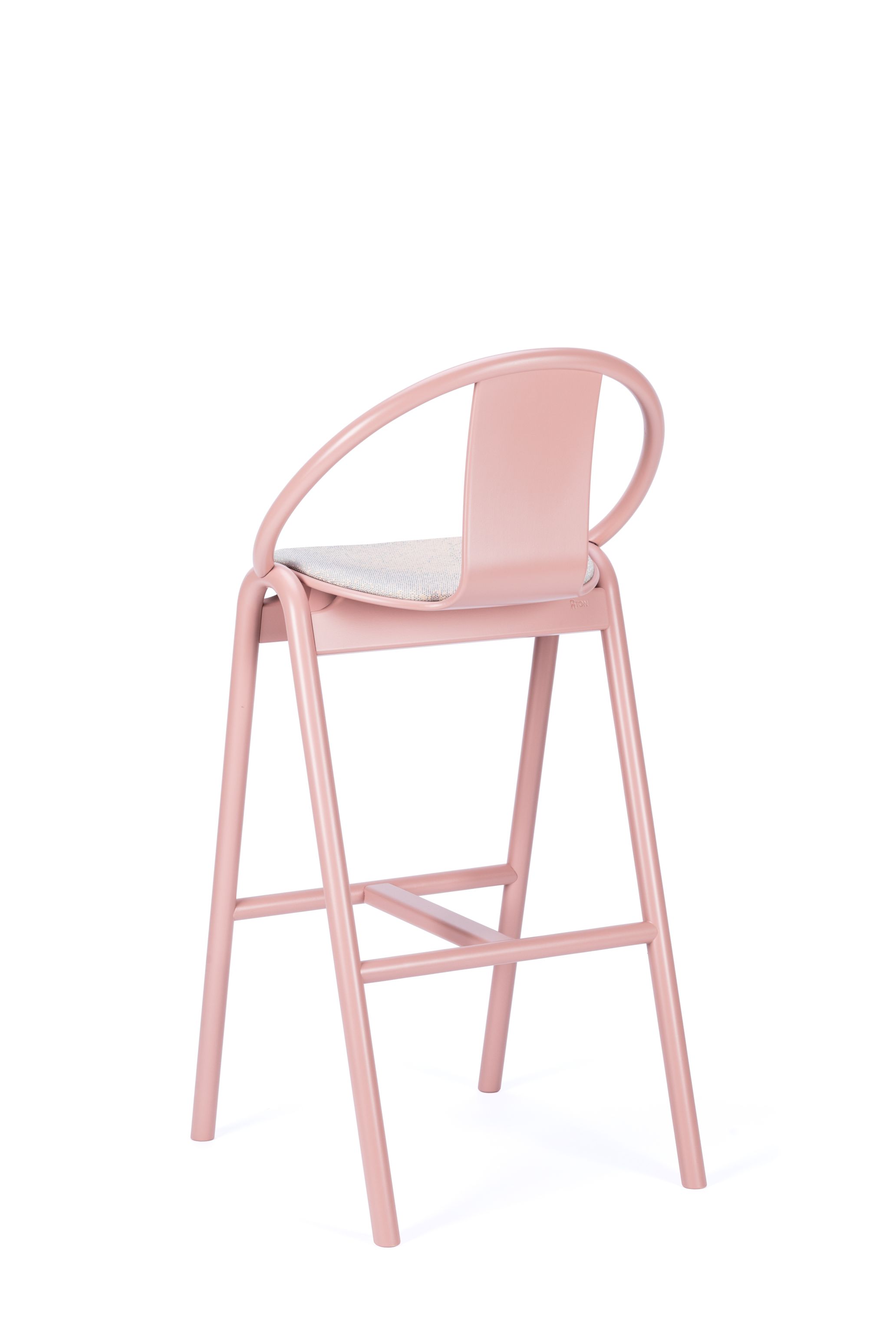 TON Again barstool taupe pink Milkyway powder 3