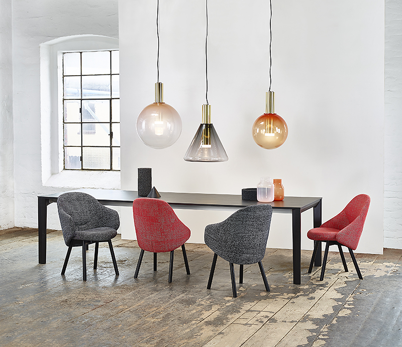 Alba chair armchair Trapez table location