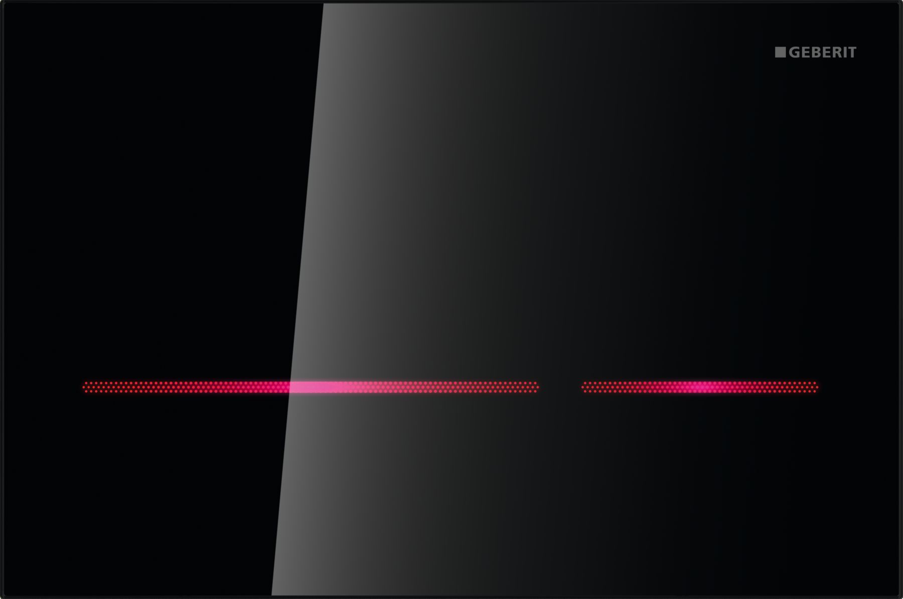 Geberit Sigma80 black glass bigview