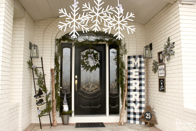 doorscaping vchod vianocna dekoracia ciernobiela doorscaping vchod vianocna dekoracia ciernobiela