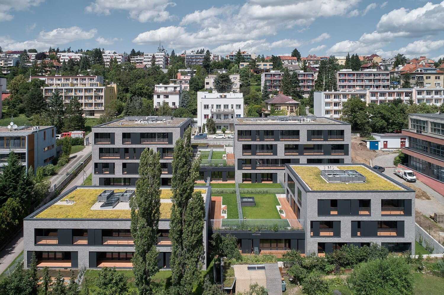 kuba pilar architekti four houses in one boysplaynice 