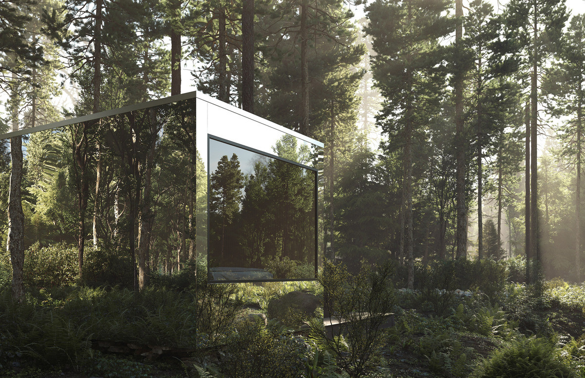 arcana mirrored cabins canada architecture leckie studio aruliden