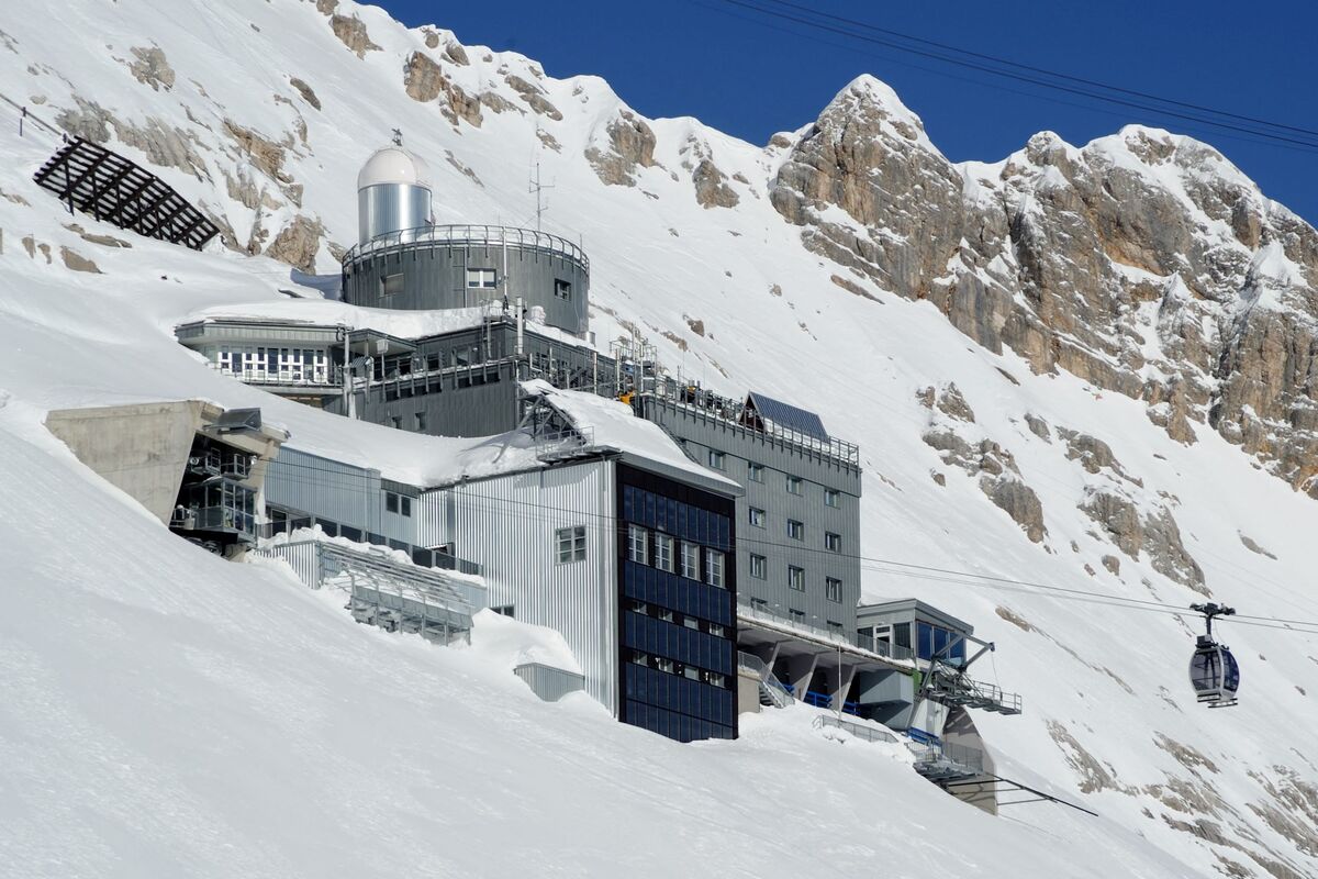 Zugspitze Alpy 2650m Zugspitze Alpy 2650m