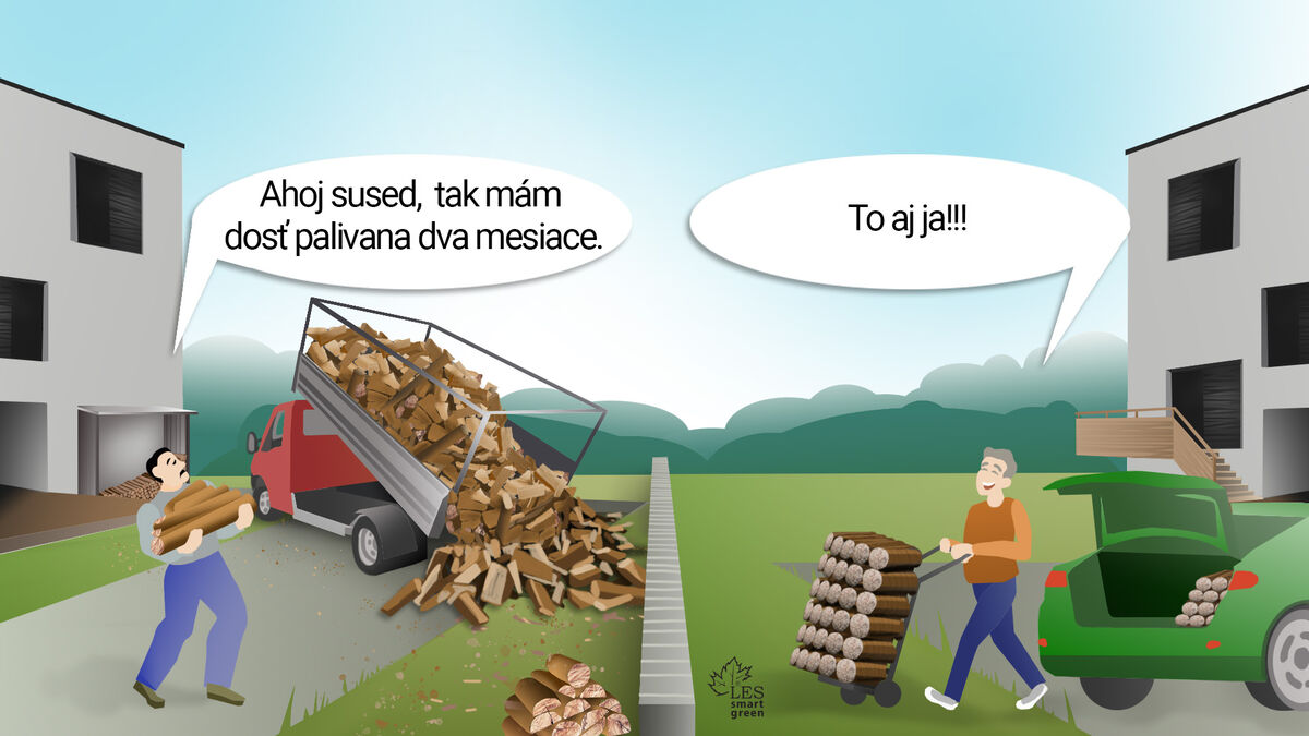 Palivo na 2 mesiace drevo brikety