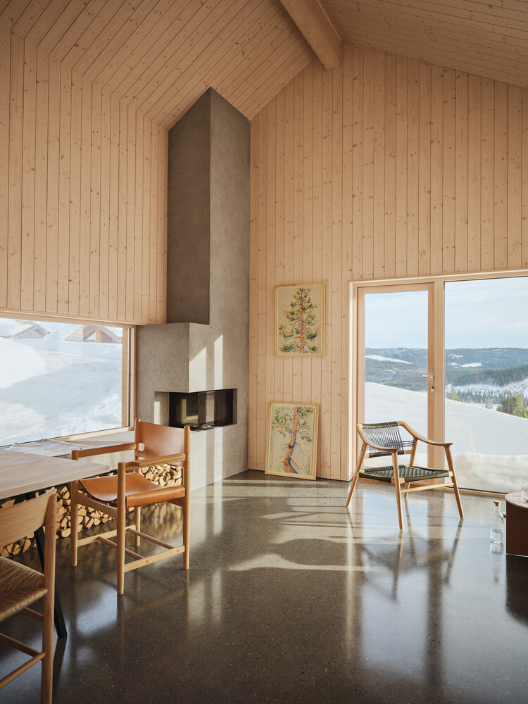 mylla winter cabin fjord arkitekter chata drevo vyhlad mylla winter cabin fjord arkitekter chata drevo vyhlad