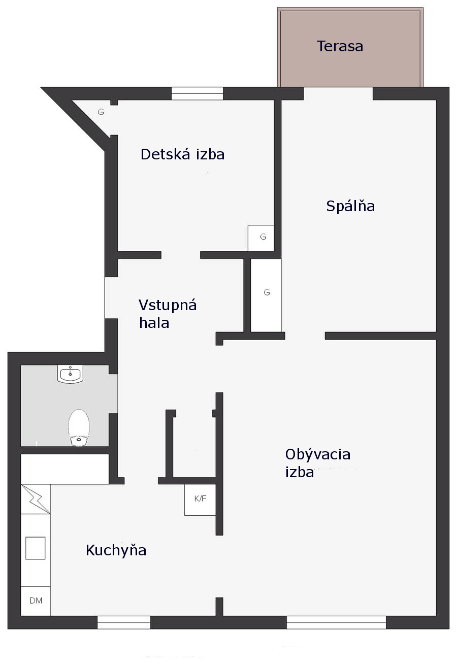 byt terasa 17 podorys