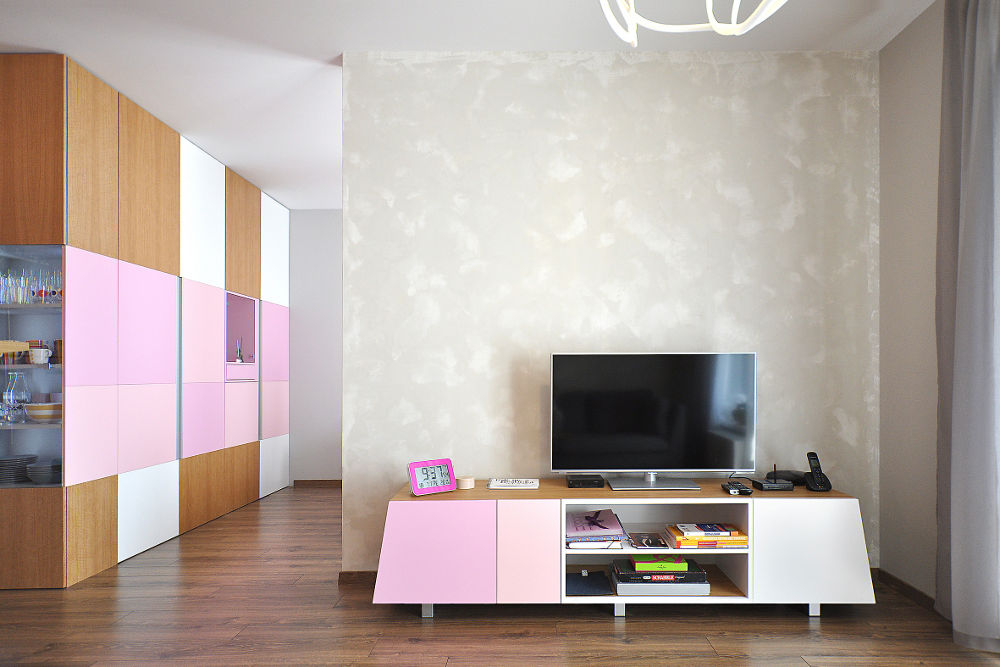 ruzovy byt wood interiers 02