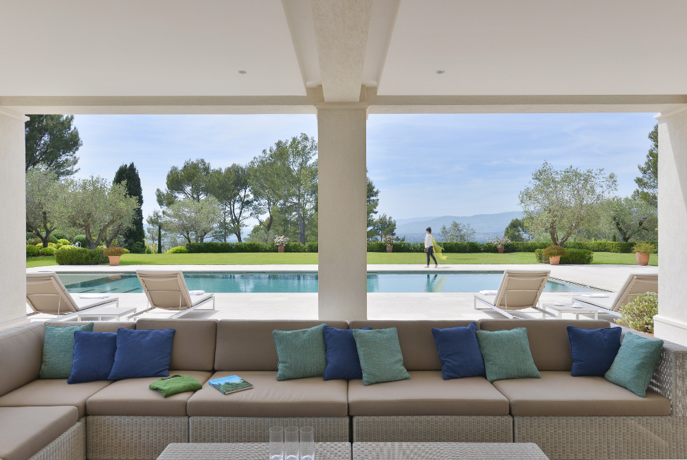 11 View of pool from house
