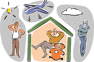 Illustration Dämmung Wohlfühlen